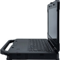Dell Latitude 5424 Rugged – profil prawej strony Dell Latitude 5424 Rugged bezpośredni profil prawej strony obudowy z blokadami i gniazdami