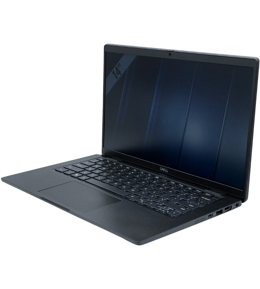 Dell Latitude 7430 – prawy bok pod kątem Dell Latitude 7430 widok pod kątem z prawej strony prezentujący porty HDMI i USB 3.2