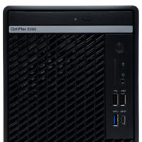 Dell Optiplex 5090 MT – górna część panelu przedniego Dell Optiplex 5090 MT panel przedni złącza USB i audio