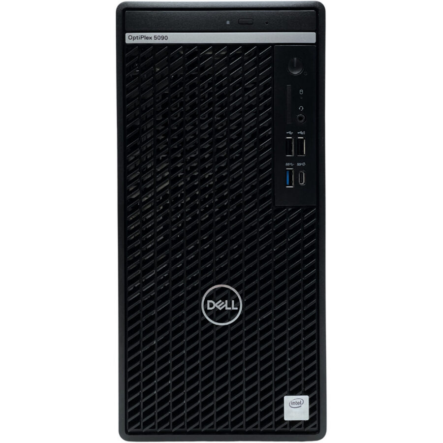 Dell Optiplex 5090 MT – przód komputera Dell Optiplex 5090 MT komputer poleasingowy widok od przodu