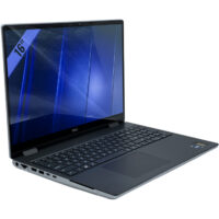 Dell Precision 7670 lewy bok pod kątem złącza zasilania i porty Thunderbolt