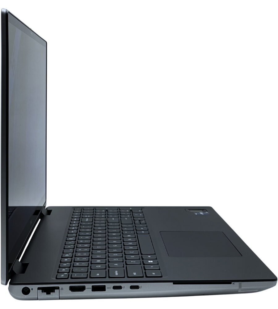 Dell Precision 7670 widok z lewej strony obudowy złączami Thunderbolt i czytnikiem Smart Card