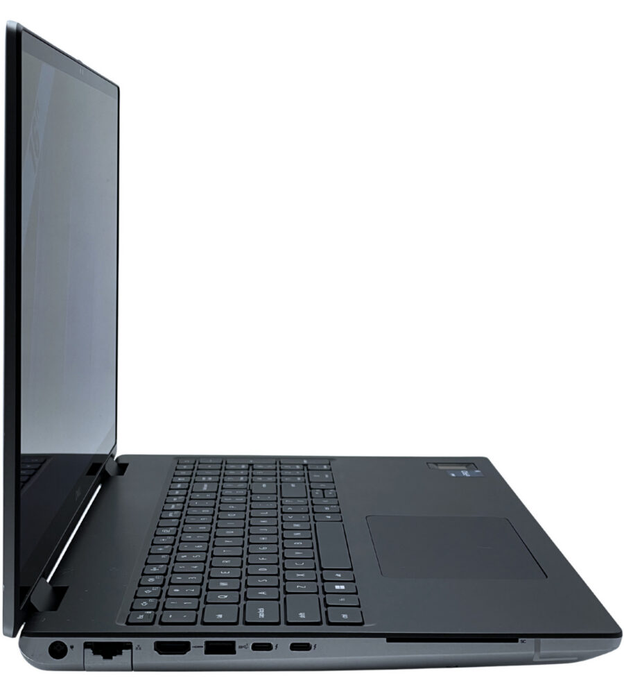 Dell Precision 7670 widok z lewej strony obudowy złączami Thunderbolt i czytnikiem Smart Card
