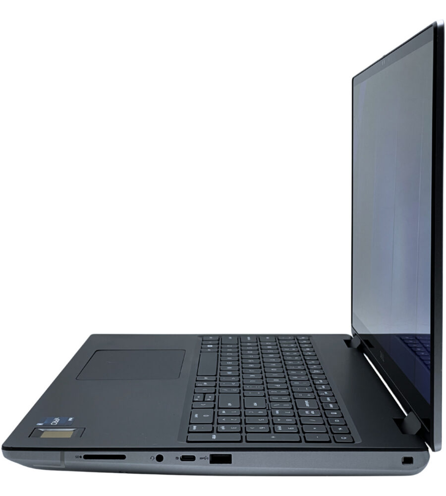 Dell Precision 7670 widok z prawej strony obudowy porty USB i czytnik kart SD