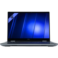 Dell Precision 7670 stacja robocza klasa A widok od przodu z otwartym ekranem 4K