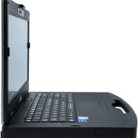 Getac S410 G4 Rugged profil lewego boku obudowy ze szczelnymi barierami ochronnymi