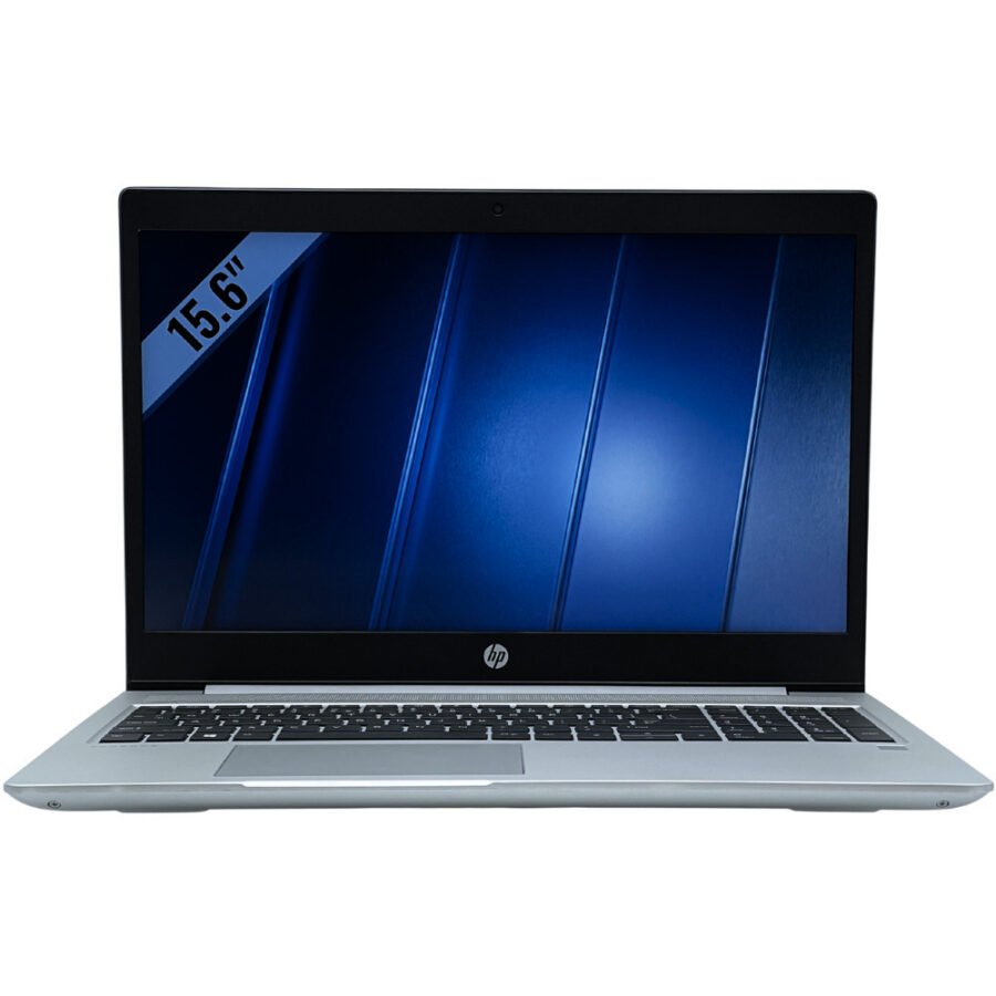 HP ProBook 450 G6 – przód laptopa HP ProBook 450 G6 widok od przodu z otwartą klapą