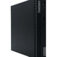 Lenovo ThinkCentre M70q G2 Tiny – lewy profil urządzenia Komputer biznesowy Lenovo ThinkCentre M70q G2 Tiny płaski profil lewej strony obudowy