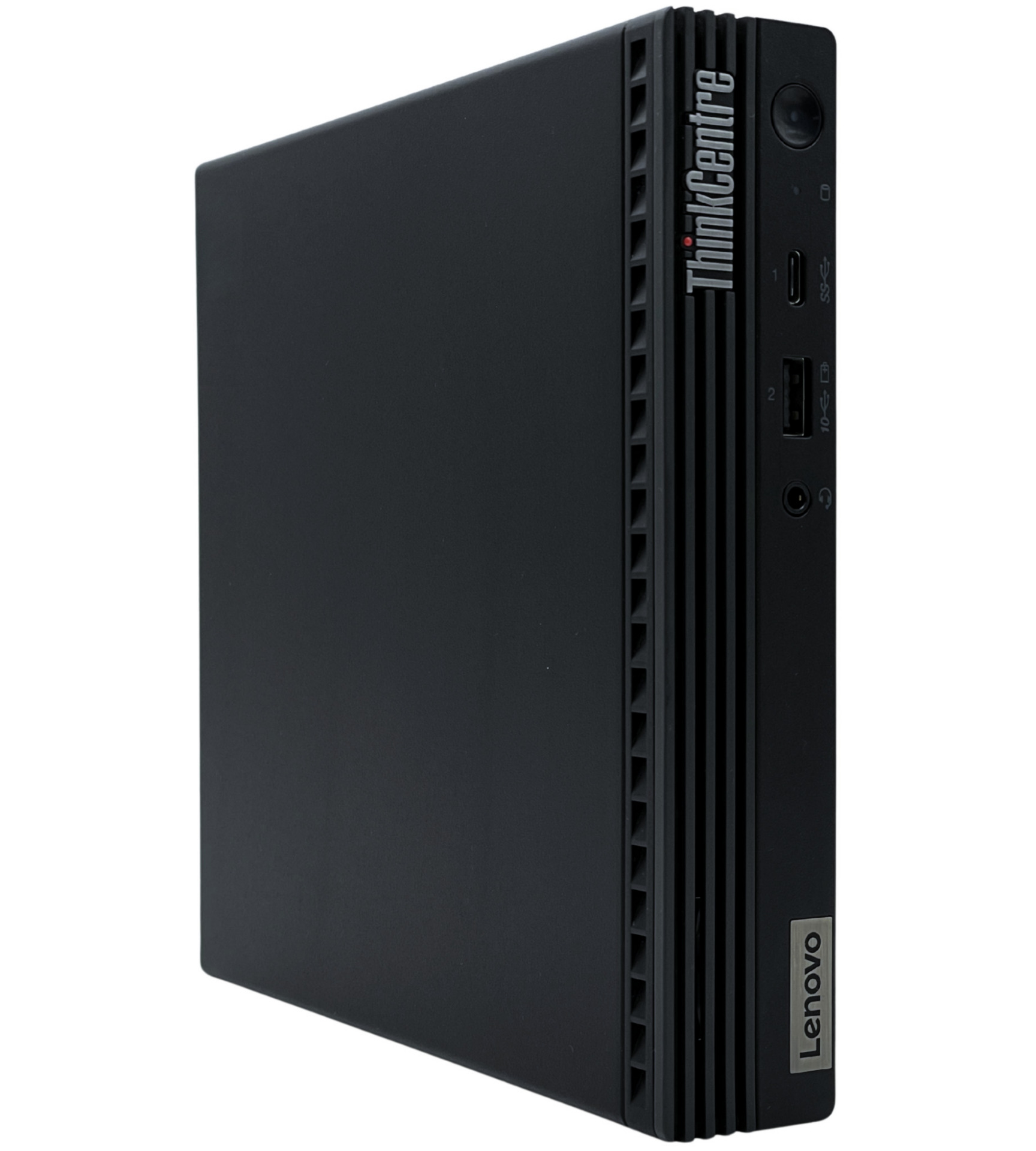 Komputer biznesowy Lenovo ThinkCentre M70q G2 Tiny płaski profil lewej strony obudowy