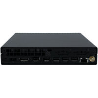 Lenovo ThinkCentre M70q G2 Tiny – tylny panel ze złączami Lenovo ThinkCentre M70q G2 Tiny tył obudowy z bogatym zestawem portów DisplayPort HDMI i USB