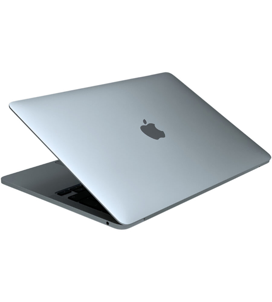 Apple MacBook Pro 13 A2338 – zamknięta klapa matrycy Apple MacBook Pro 13 A2338 zamknięta obudowa widok z góry z logo Apple