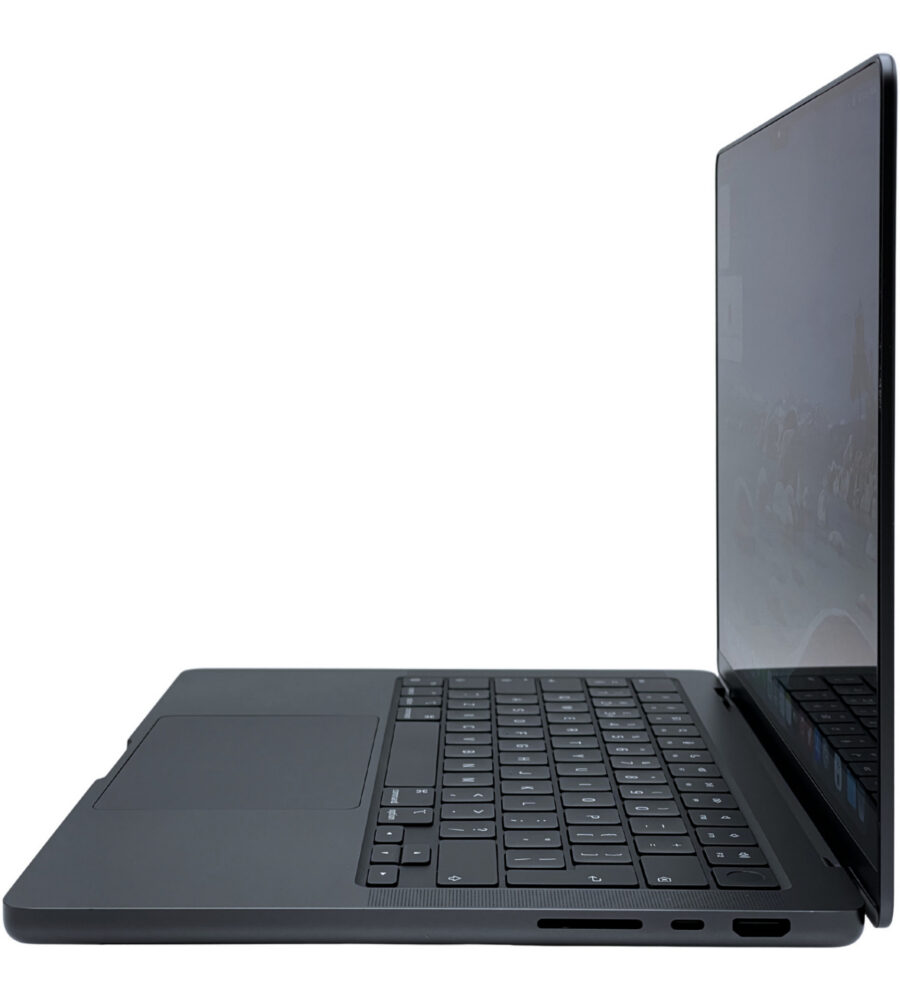 Apple MacBook Pro 14 A2992 – porty prawa strona Apple MacBook Pro 14 A2992 porty z prawej strony czytnik kart SD i HDMI