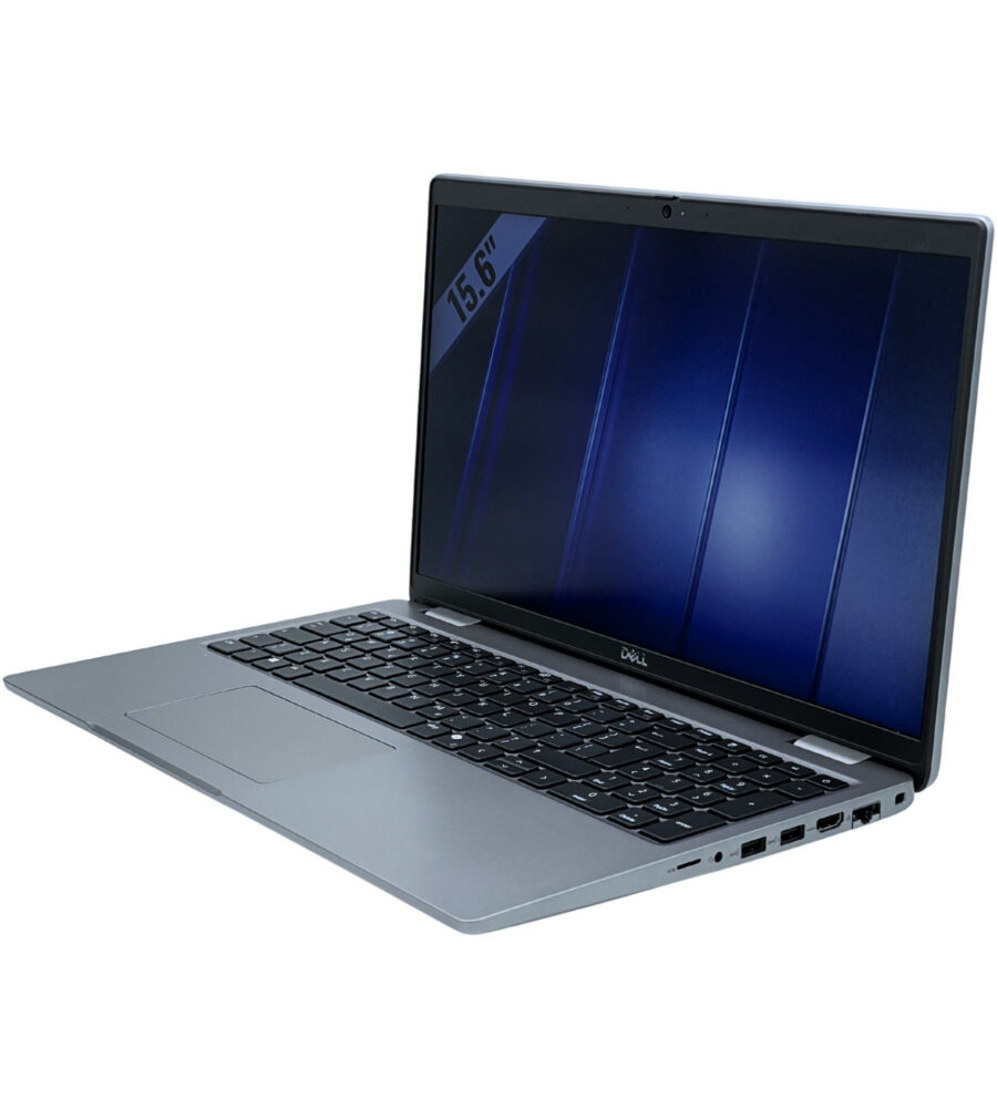 Dell Latitude 5550 widok z prawej strony pod kątem z portami USB i gniazdem audio