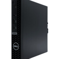 Dell Optiplex 7020 Micro – prawy profil komputera Micro Dell Optiplex 7020 Micro widok obudowy z prawej strony pod kątem