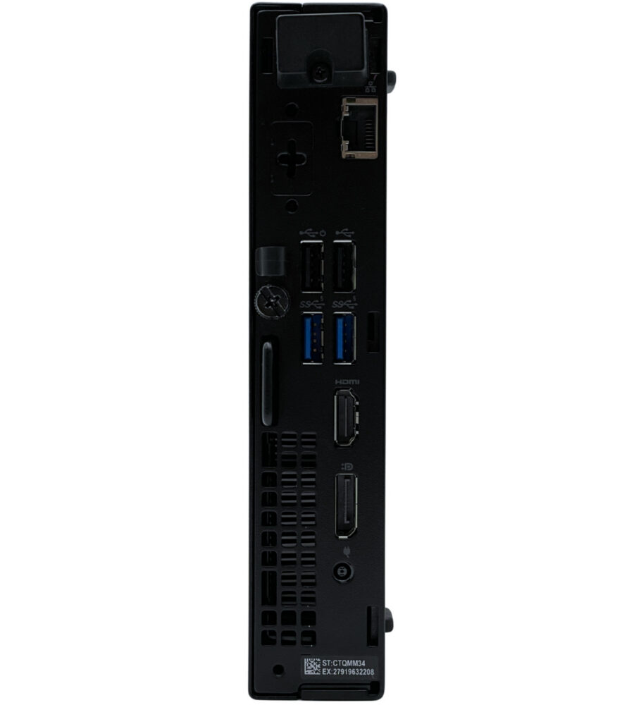 Dell Optiplex 7020 Micro – tył komputera z portami Dell Optiplex 7020 Micro panel tylny złącza i porty