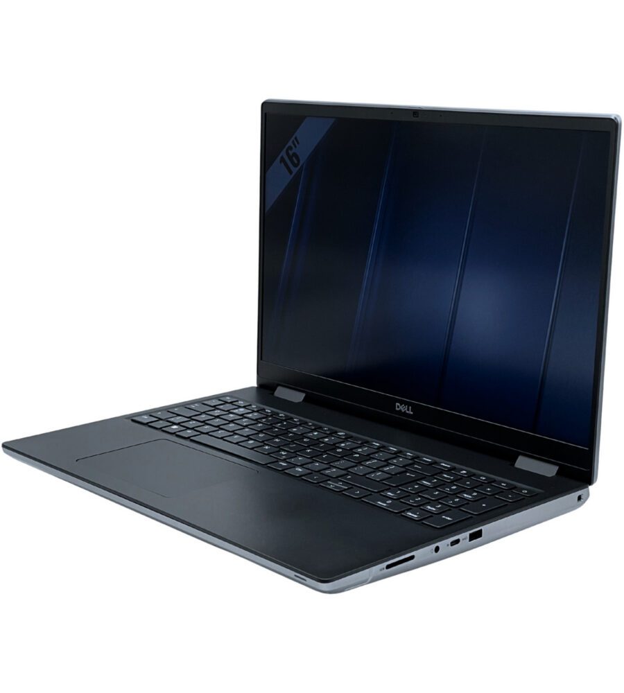 Dell Precision 7670 – prawa strona pod kątem Dell Precision 7670 widok z prawej strony pod kątem z portami USB i audio