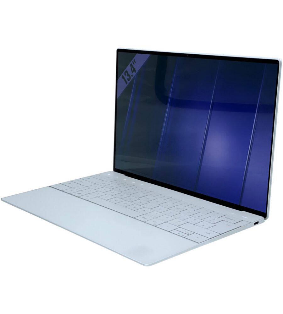 Dell XPS 13 9320 – prawy bok pod kątem Dell XPS 13 9320 widok z prawej strony pod kątem profil obudowy premium