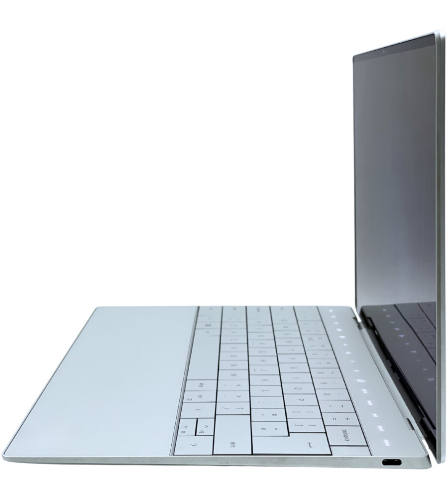 Dell XPS 13 9320 – prawy profil laptopa Dell XPS 13 9320 prawy profil obudowy ultrabook poleasingowy