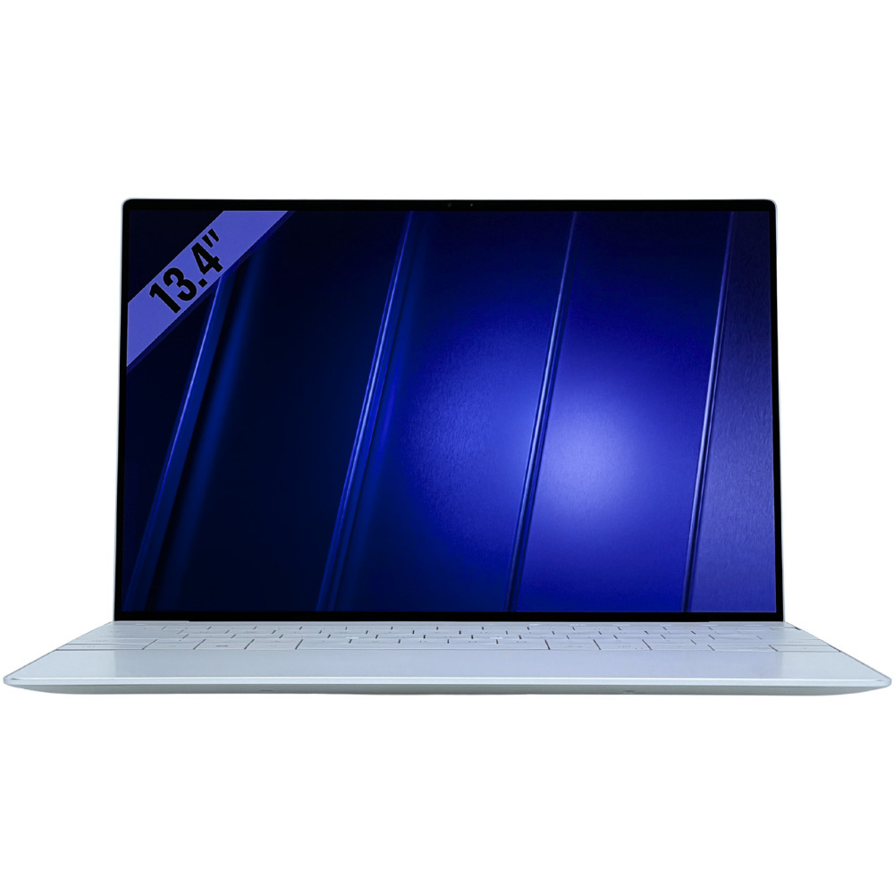 Dell XPS 13 9320 widok od przodu z włączonym ekranem 4K