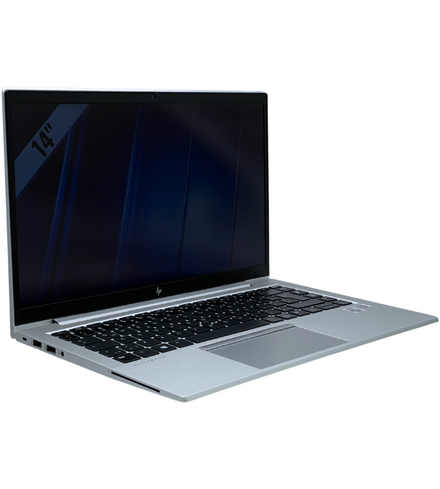 HP EliteBook 840 G7 widok z lewej strony pod kątem porty USB i gniazdo audio