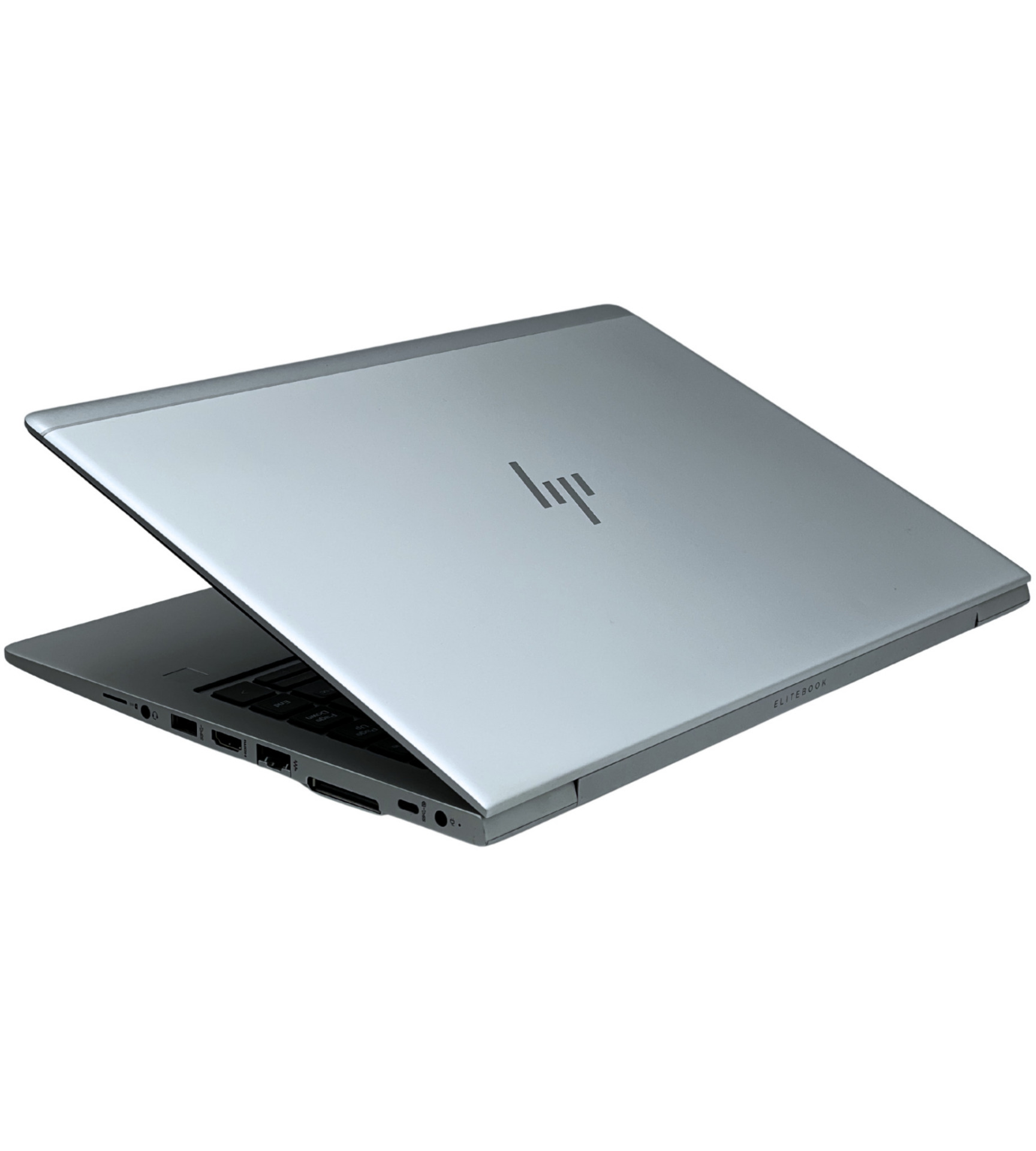 HP EliteBook 745 G6 zamknięta obudowa widok z góry srebrne logo HP