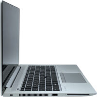 HP EliteBook 840 G5 lewy profil aluminiowej obudowy i gniazdo blokady bezpieczeństwa