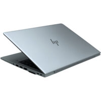 HP EliteBook 840 G5 zamknięta obudowa widok z góry srebrna pokrywa z logo HP