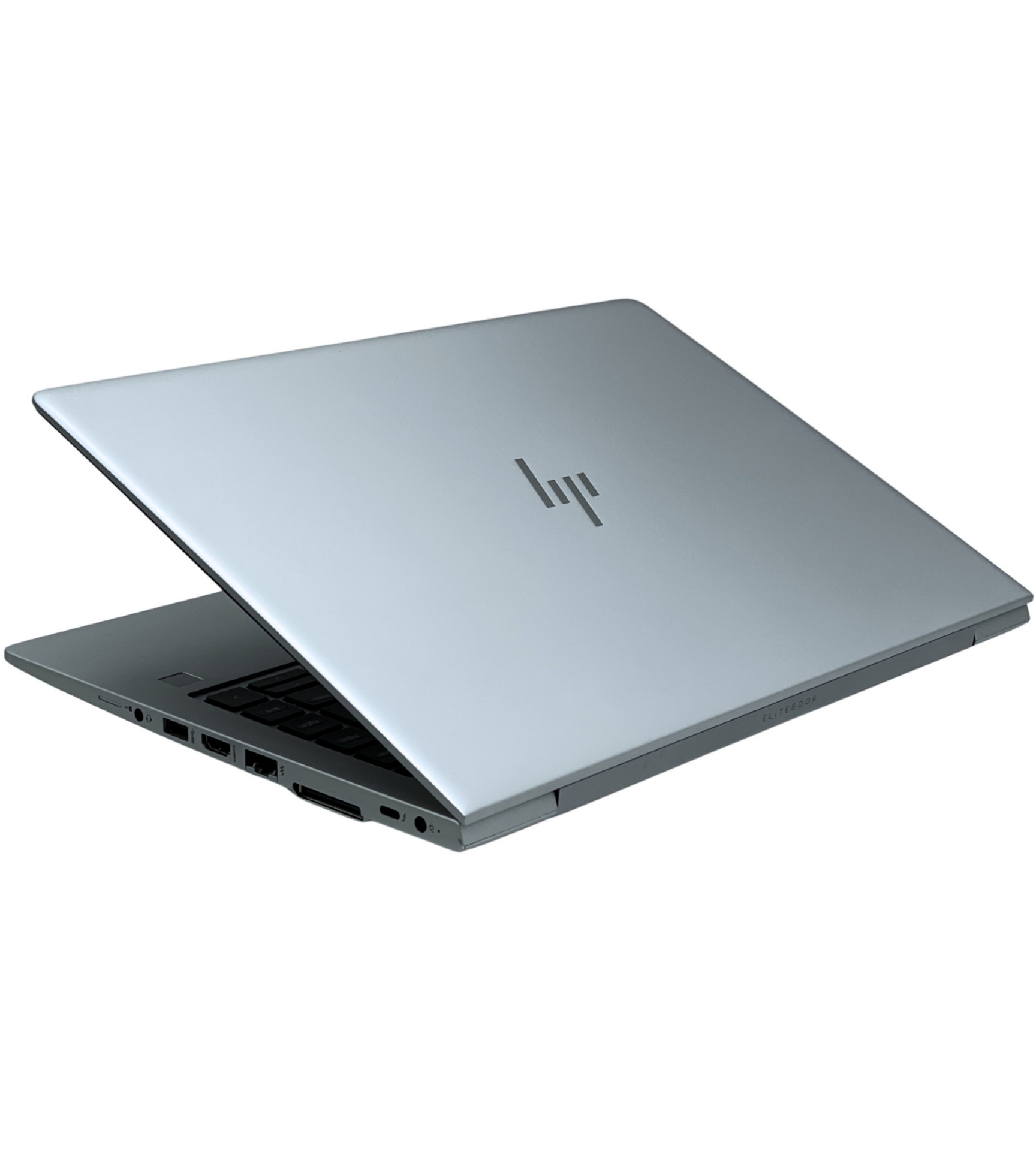 HP EliteBook 840 G5 zamknięta obudowa widok z góry srebrna pokrywa z logo HP