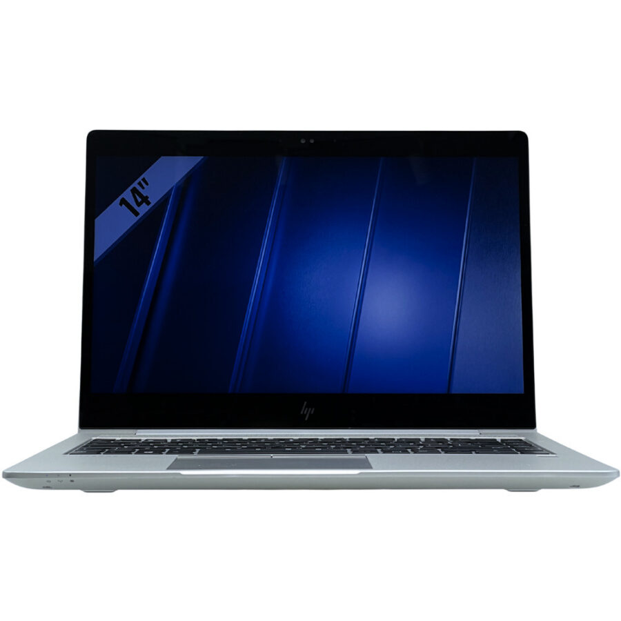 HP EliteBook 840 G5 widok od przodu z otwartym matowym ekranem Full HD