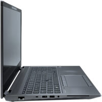 HP ZBook Fury 15 G7 lewy profil wytrzymałej obudowy złącza komunikacyjne