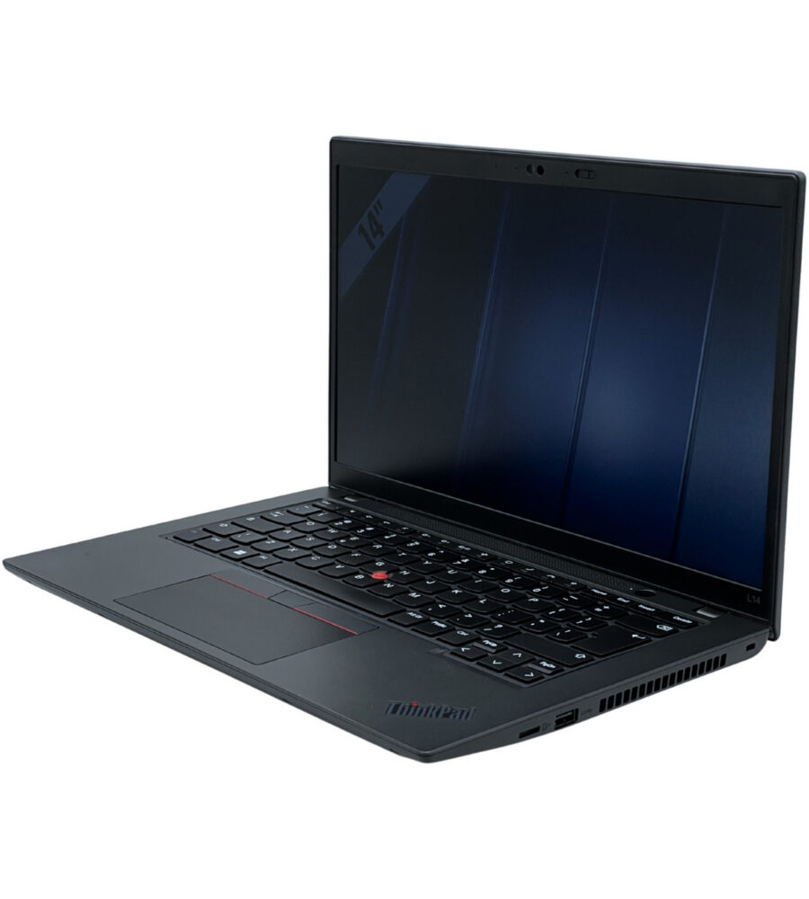 Lenovo ThinkPad L14 G3 widok z prawej strony pod kątem laptop biznesowy poleasingowy