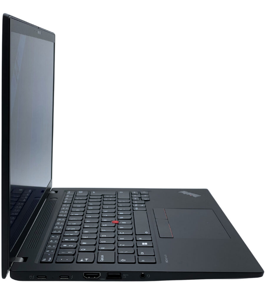Lenovo ThinkPad T14s Gen 4 – lewy bok laptopa Lenovo ThinkPad T14s Gen 4 widok z lewej strony z portami