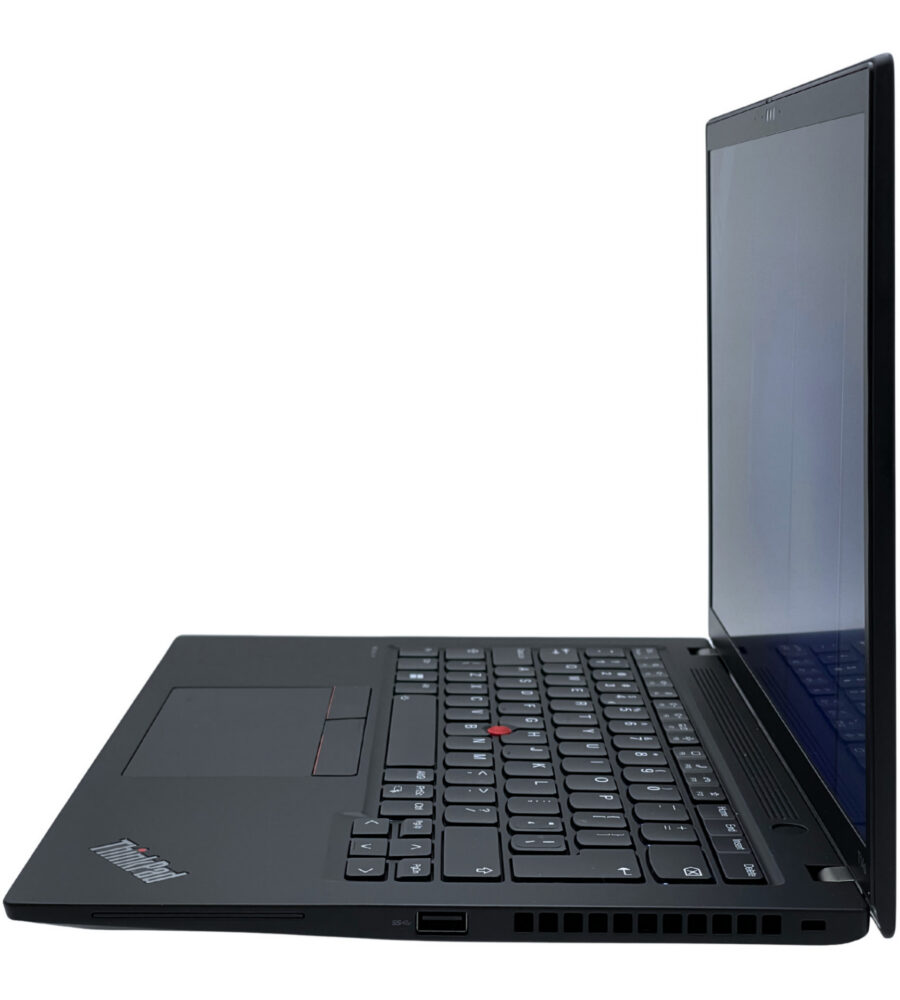 Lenovo ThinkPad T14s Gen 4 – prawy bok laptopa Lenovo ThinkPad T14s Gen 4 widok z prawej strony z portami