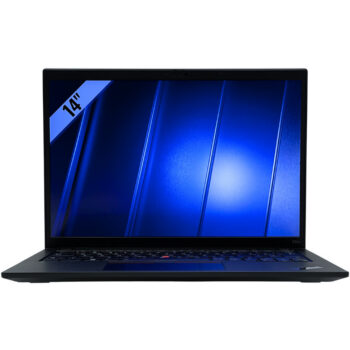 Lenovo ThinkPad T14s Gen 4 – widok z przodu Lenovo ThinkPad T14s Gen 4 widok od przodu z otwartą matrycą