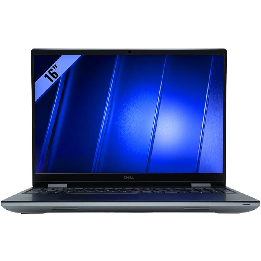 Dell Precision 7680 – widok od przodu Dell Precision 7680 główny widok od przodu z otwartym ekranem 16 cali