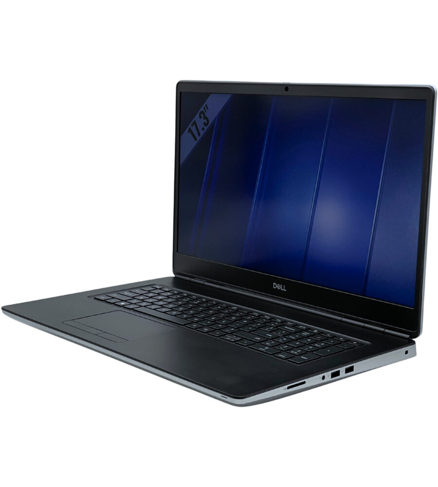 Dell Precision 7760 widok pod kątem z prawej strony porty komunikacyjne