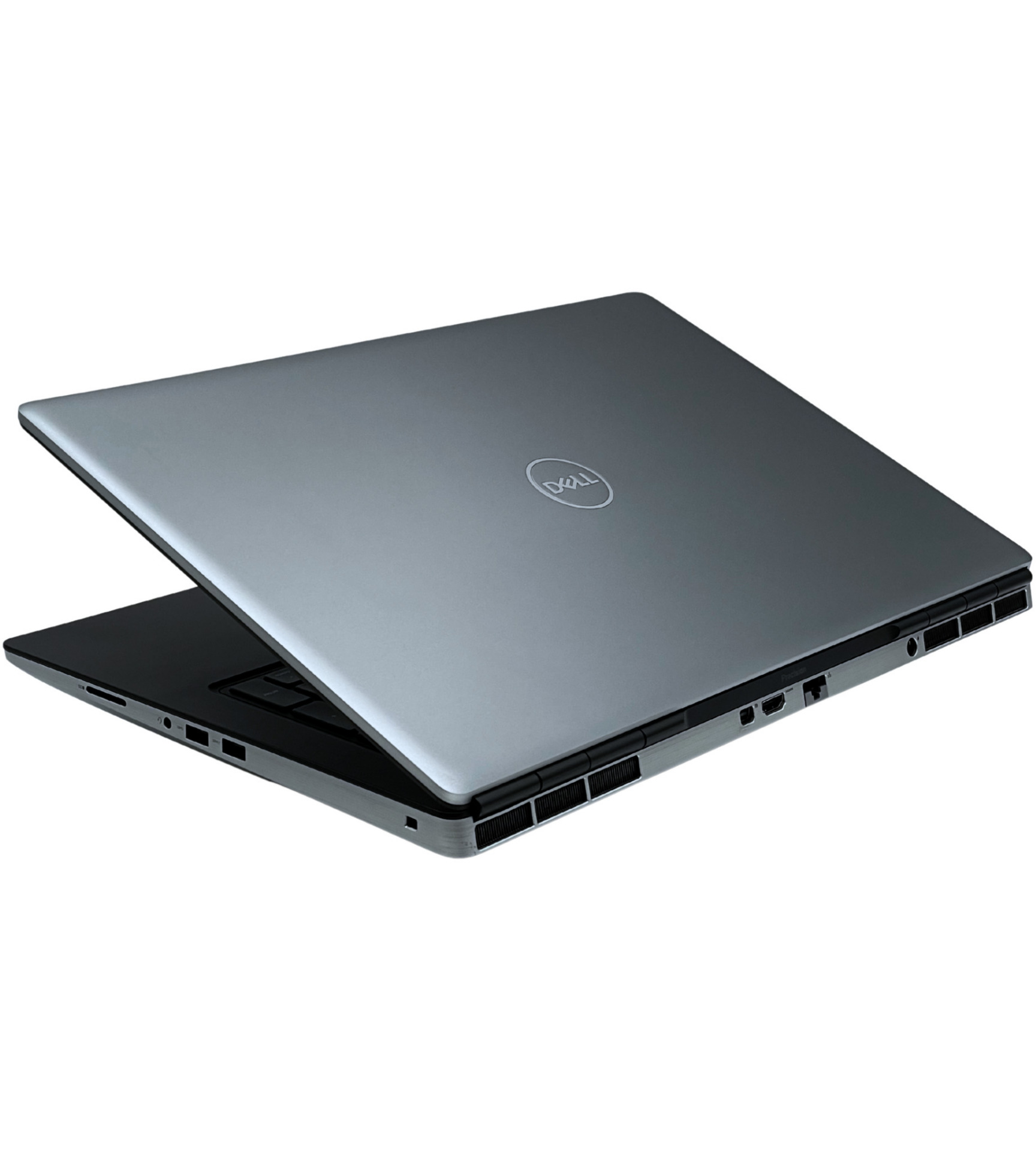 Dell Precision 7760 zamknięty laptop widok górny na klapę z logo
