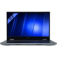 Dell Precision 7770 – widok od przodu Dell Precision 7770 główny widok od przodu z otwartym dużym ekranem 17,3 cala