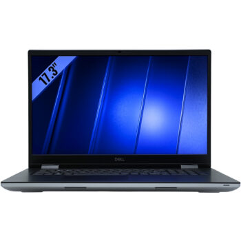 Dell Precision 7770 – widok od przodu Dell Precision 7770 główny widok od przodu z otwartym dużym ekranem 17,3 cala