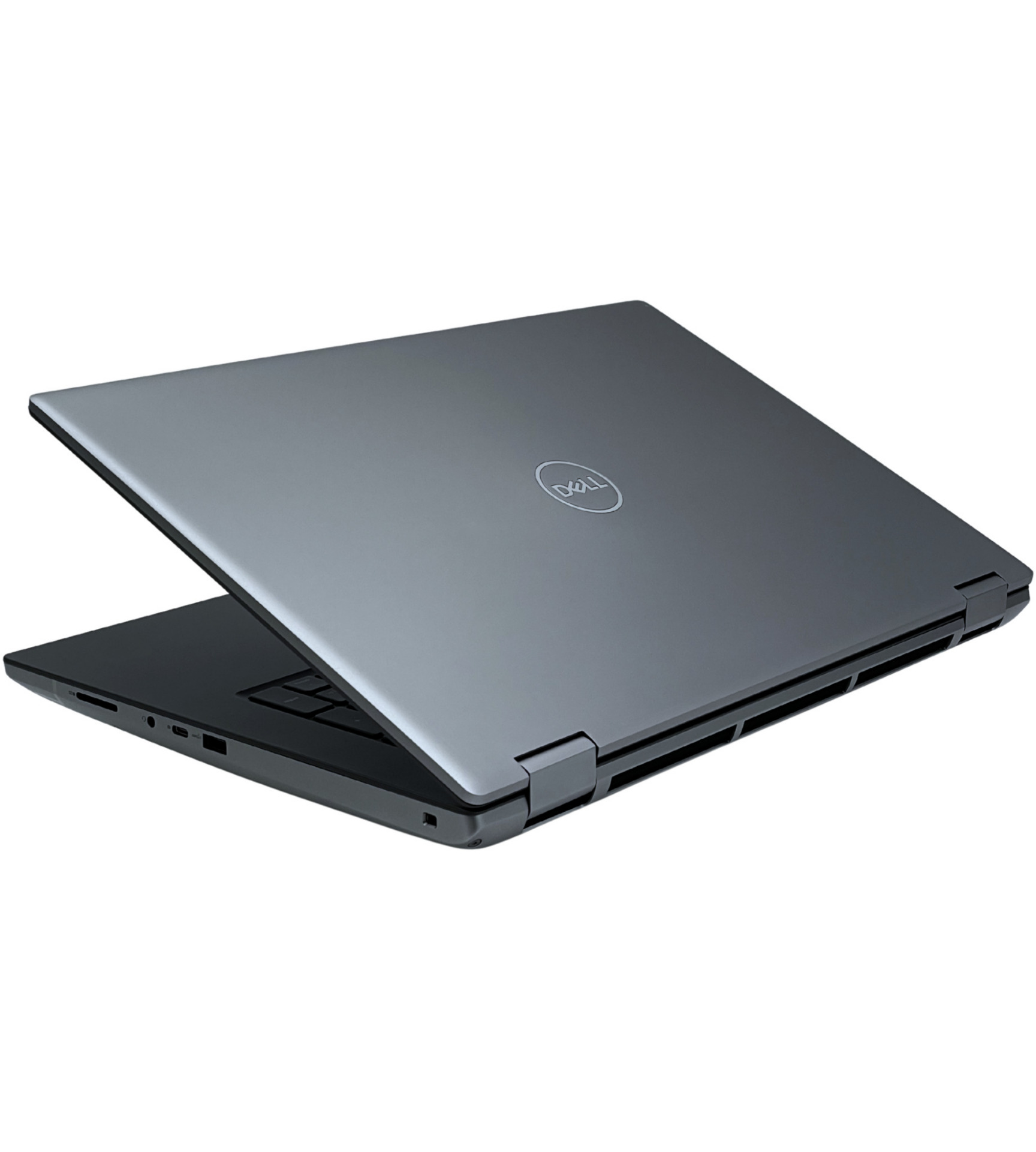 Dell Precision 7770 widok górny na zamkniętą metalową klapę z logo Dell