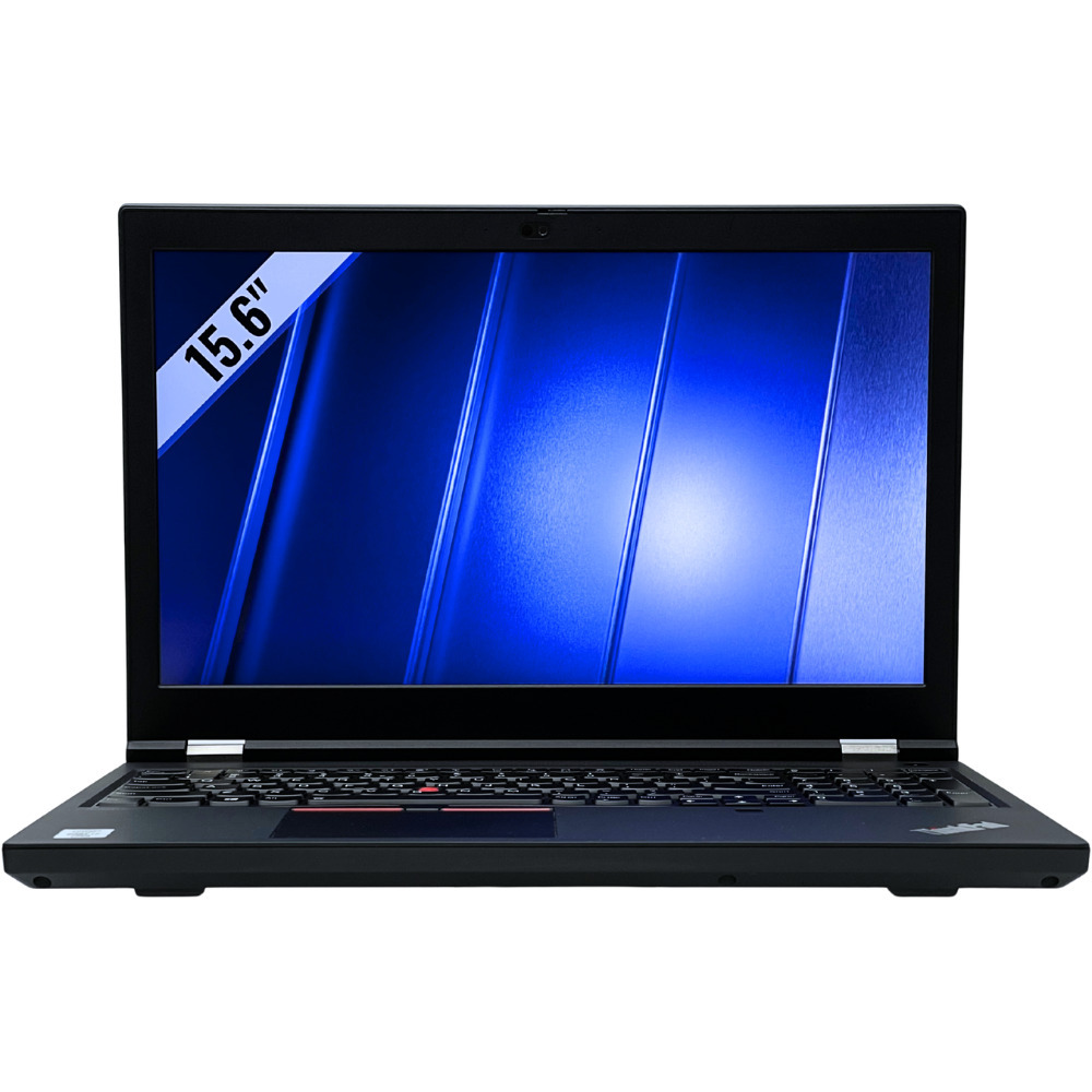Lenovo ThinkPad P15 Gen 1 widok od przodu otwartego laptopa