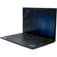 Lenovo ThinkPad T14 G2 – prawy bok pod kątem Lenovo ThinkPad T14 G2 widok z prawej strony pod kątem porty USB i czytnik kart