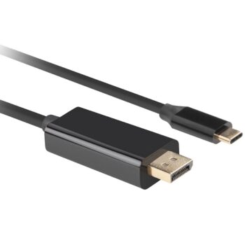 Kabel USB-C(M) – DISPLAYPORT(M) 3M 4K 60HZ Landberg czarny Kabel USB-C(M) - DISPLAYPORT(M) 3M 4K 60HZ Landberg czarny