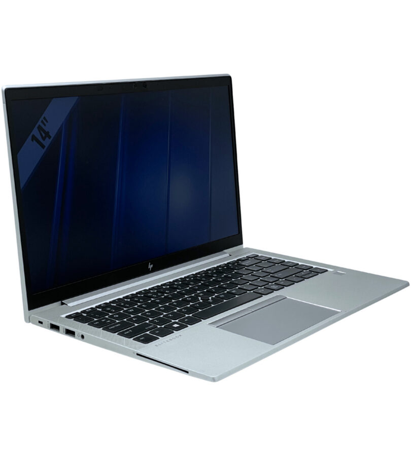 HP EliteBook 840 G7 widok z lewej strony pod kątem z portami