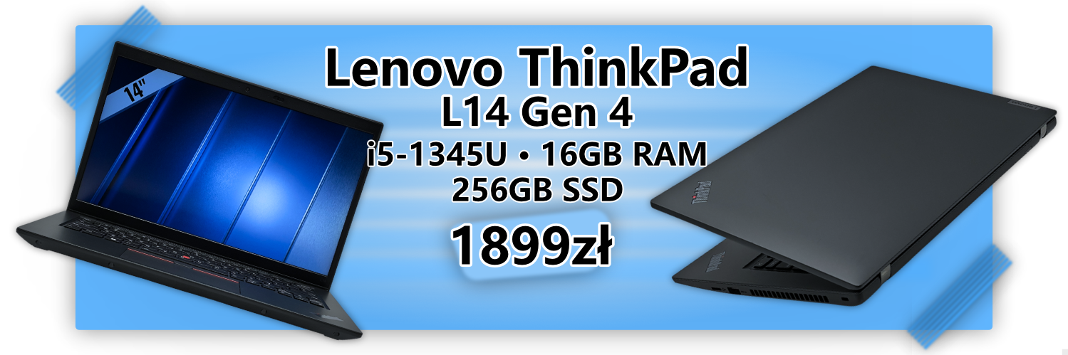 Laptop Lenovo ThinkPad L14 G4 i5-1345U - 16GB 256GB QWERTY US