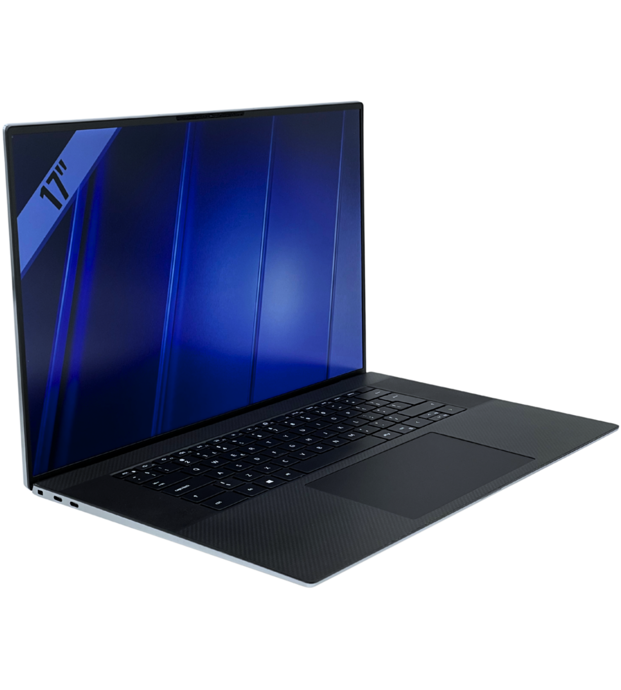 Dell Precision 5760 widok z lewej strony pod kątem z portami