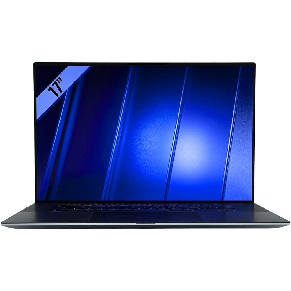 Dell Precision 5760 widok od przodu zamkniętej lub otwartej obudowy