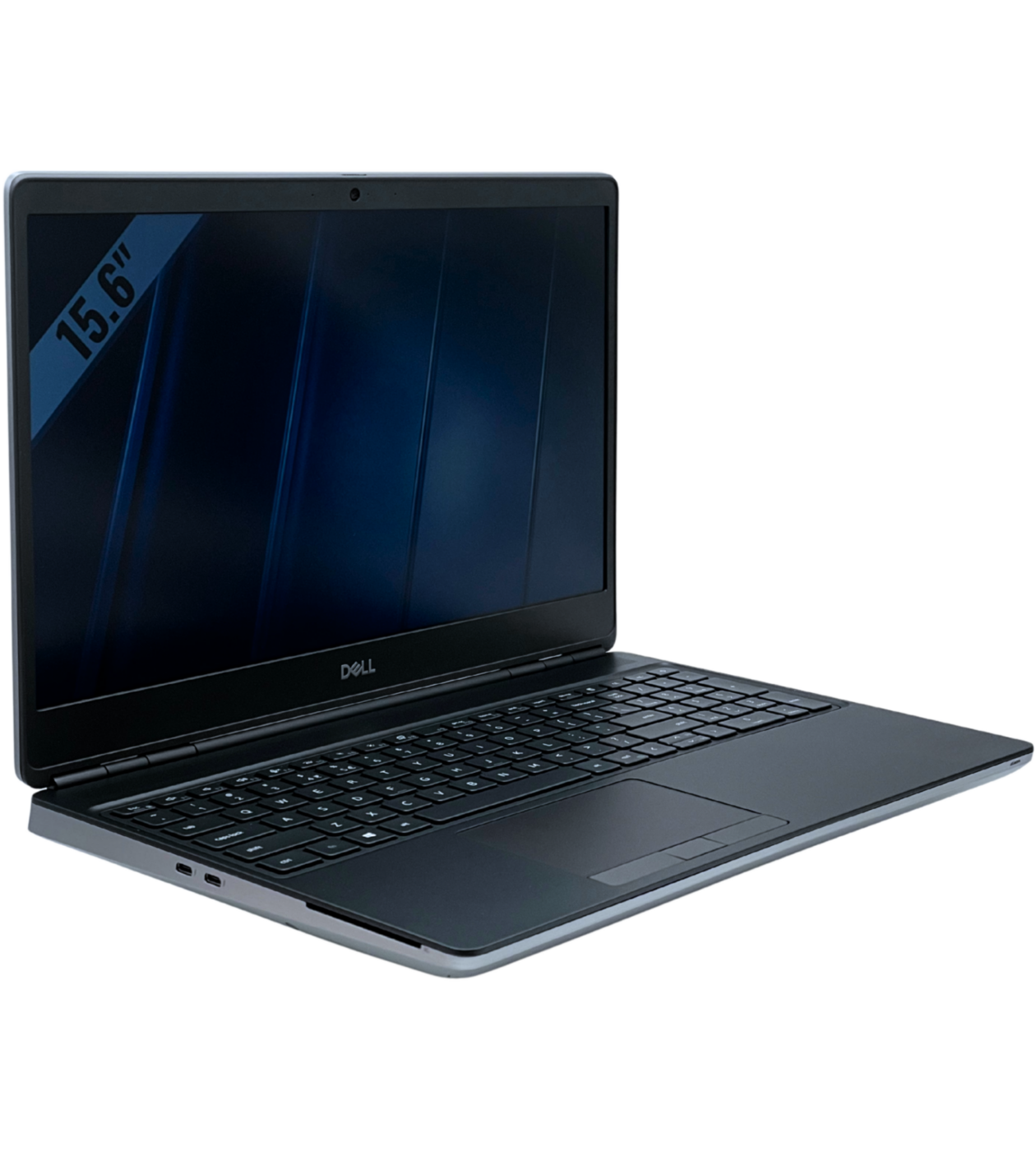 Dell Precision 7560 widok z lewej strony pod kątem z portami