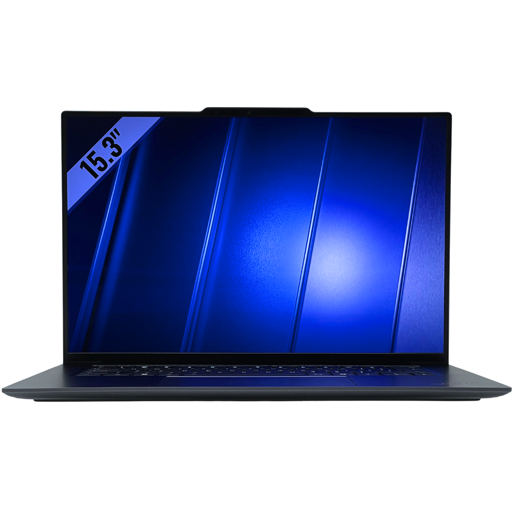 Lenovo ThinkPad X9-15 Gen 1 widok od przodu zamkniętej i otwartej obudowy